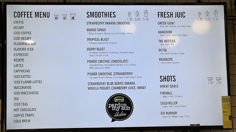 Pardon My Sub Menu image 3